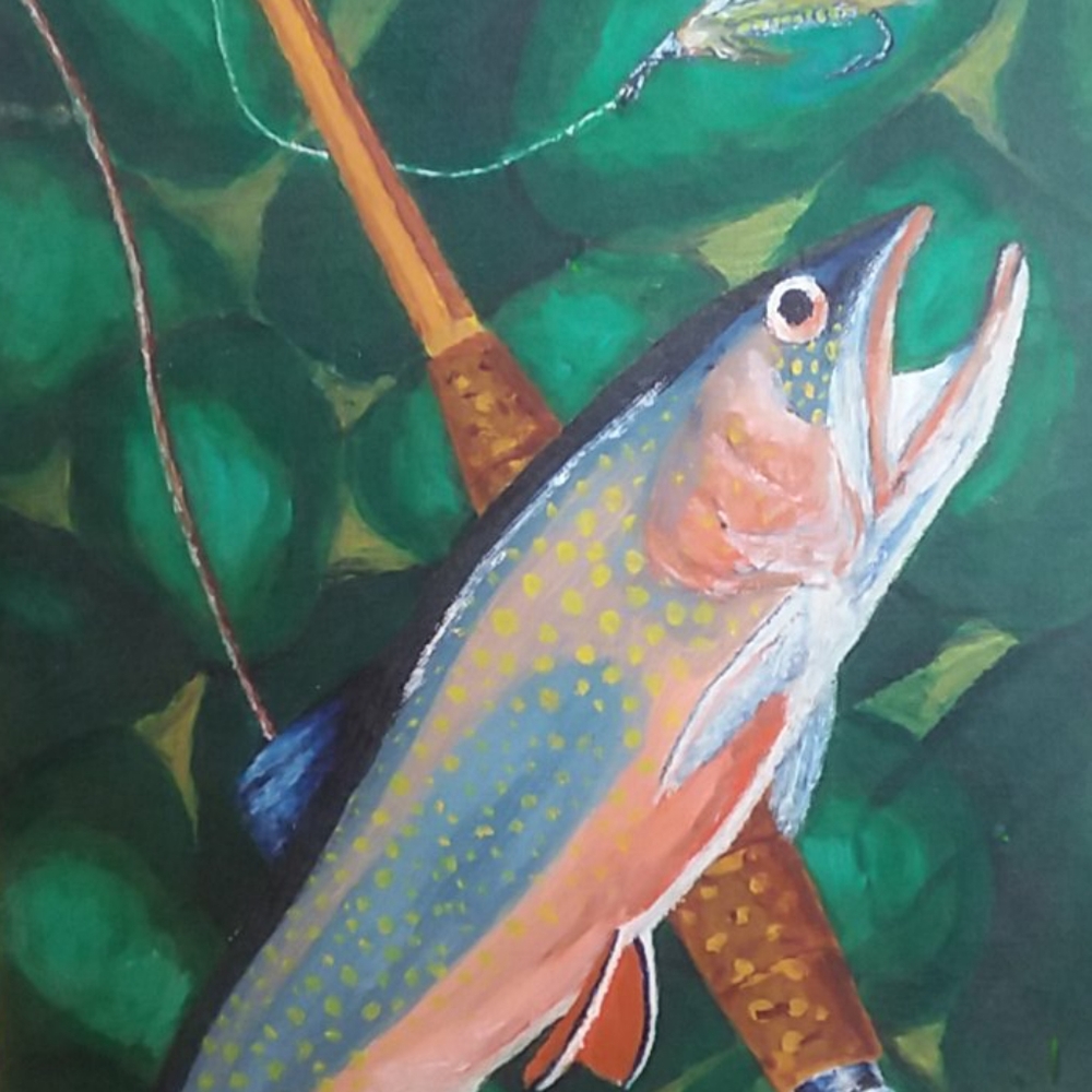 💥SOLD💥TROUT original art work - Picture 4 of 13